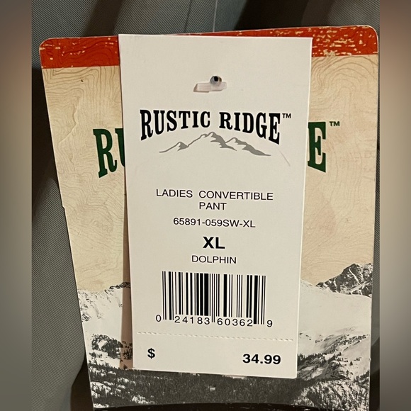 NWT Rustic Ridge women’s convertible hiking pants. Size XL. - Picture 13 of 13